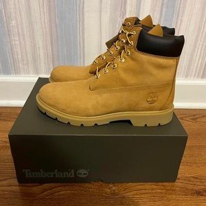 Timberland Basic 6 IN Waterproof Boots Wheat Nubuck Men's Size 10.5 NEW